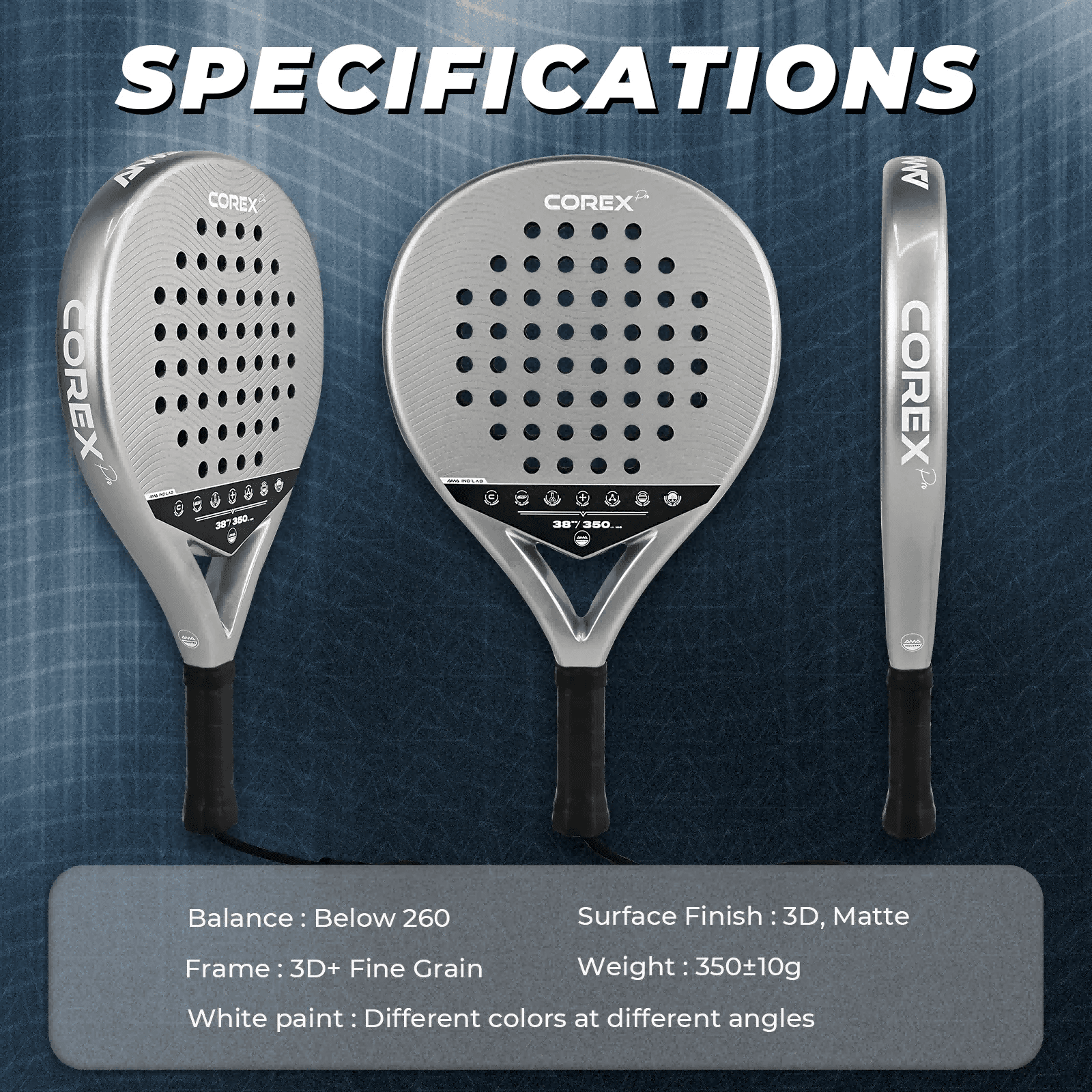 image-AMA SPORT Carbon Fiber Padel Racket P41