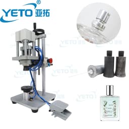 image-YETO Perfume Bottle Capping Machine Semi-Automatic Pneumatic