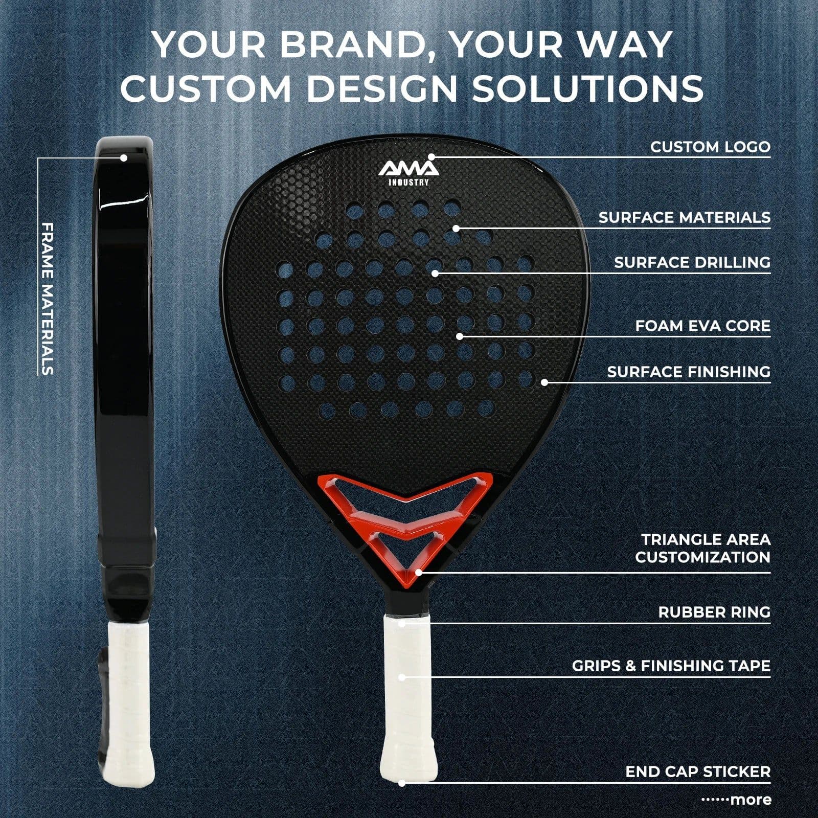 image-AMA Sport P88 Carbon Fiber Padel Racket