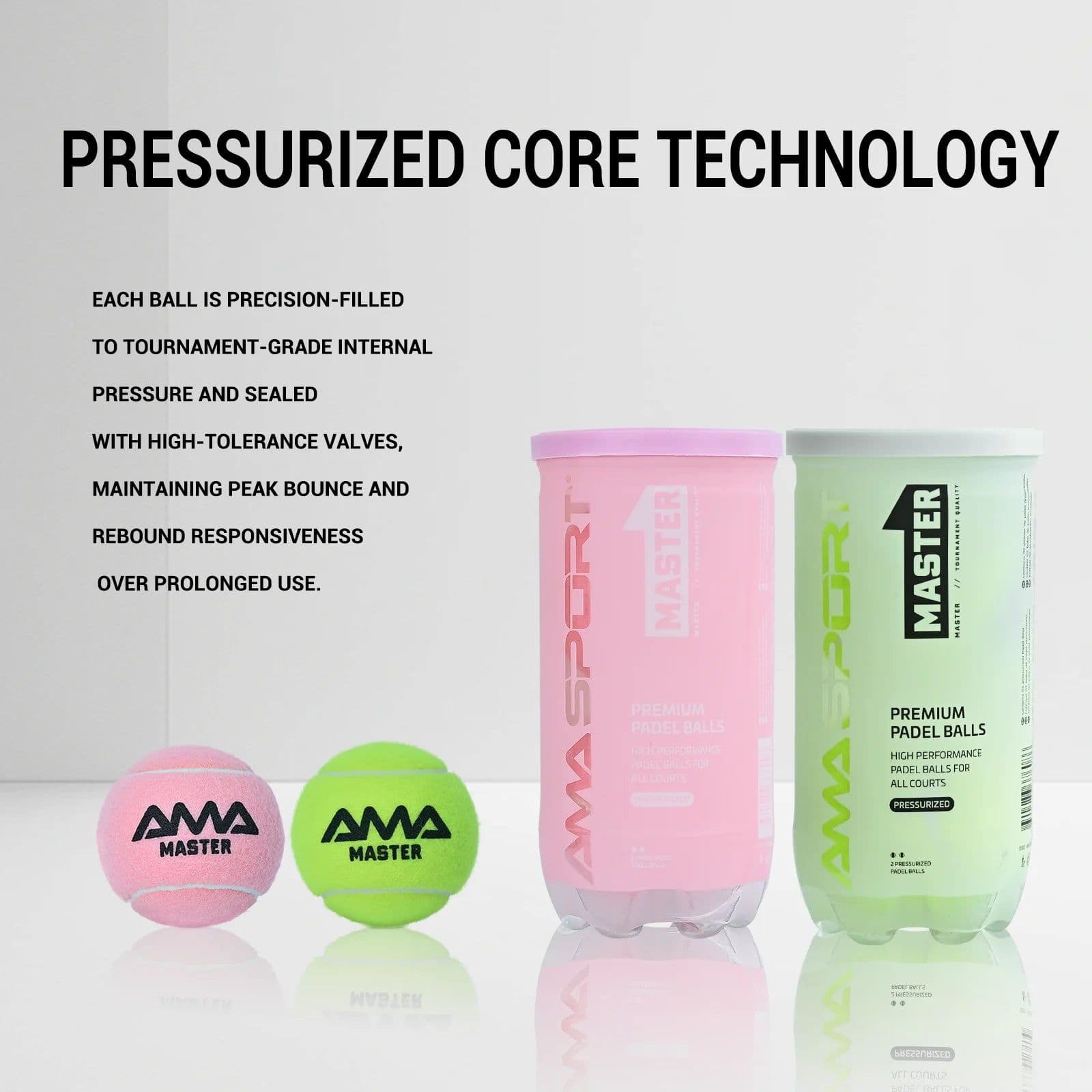 image-AMA SPORT Padel Ball Pro Pink 65mm