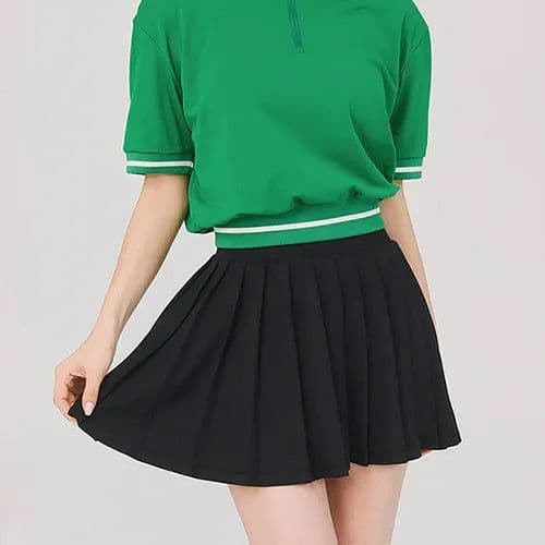 image-Women's Polo Shirt Skirt Set Custom Logo LN31+LN32-BS