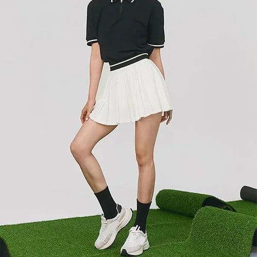 image-Women's Polo Shirt Skirt Set Custom Logo LN31+LN32-BS