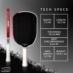 image-Boss Graf Pro Pickleball Paddle 14mm Honeycomb