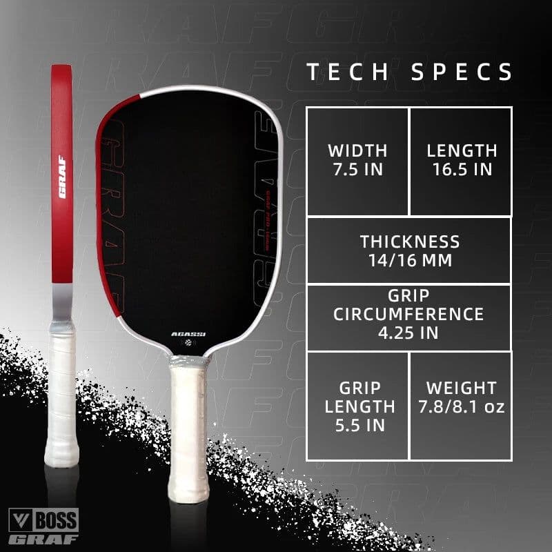 image-Boss Graf Pro Pickleball Paddle 14mm Honeycomb