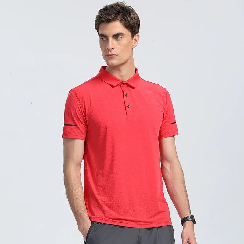 image-Men's Quick Dry Polo Shirt Short Sleeve R506-LLC