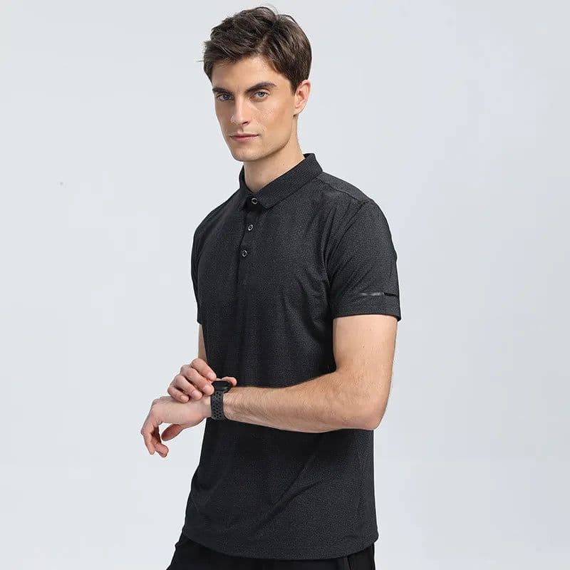 image-Men's Quick Dry Polo Shirt Short Sleeve R506-LLC
