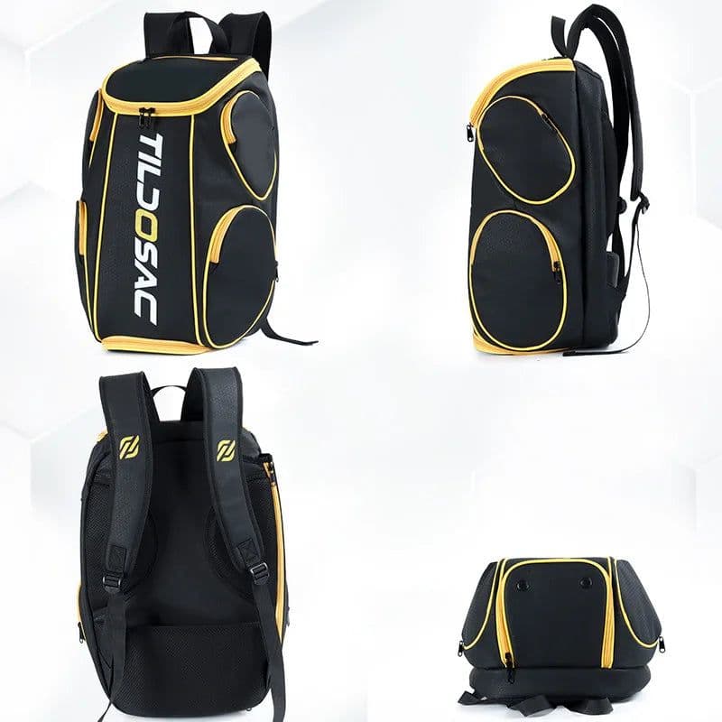 image-Large Capacity Sports Backpack for Badminton Tennis Pickleball