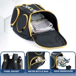 image-Large Capacity Sports Backpack for Badminton Tennis Pickleball