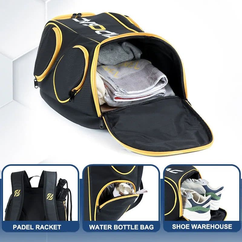 image-Large Capacity Sports Backpack for Badminton Tennis Pickleball