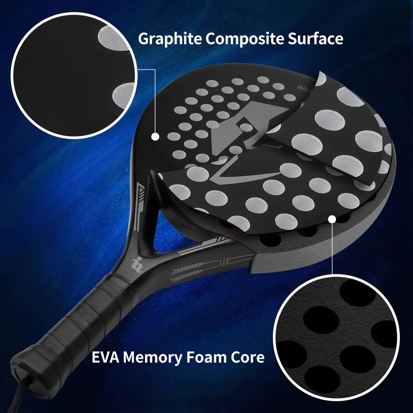 image-IANONI Padel Racket PR660/PR670 Carbon Fiber