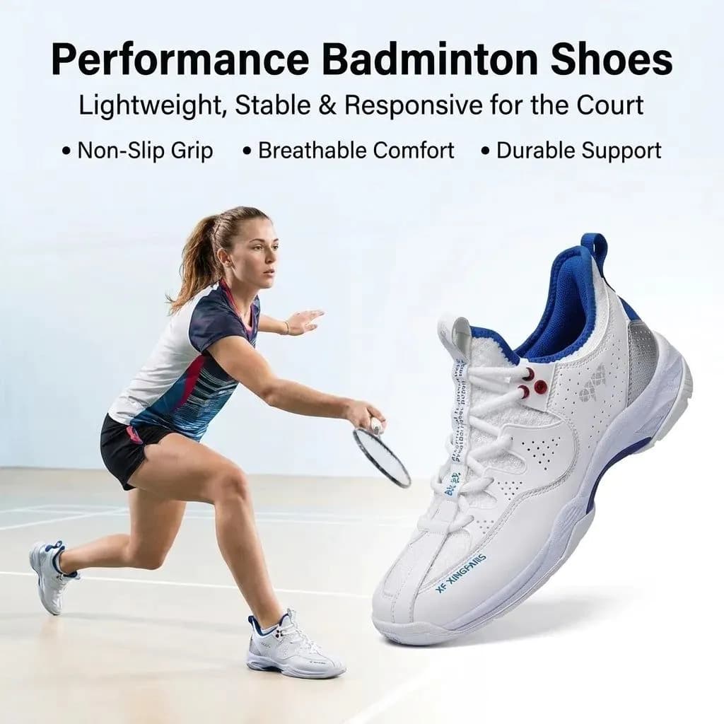 image-Men's Padel Tennis Training Shoes Model 8210 EVA