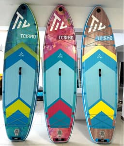image-P.F. Inflatable SUP Board 10'6" x 33" Wood Grain