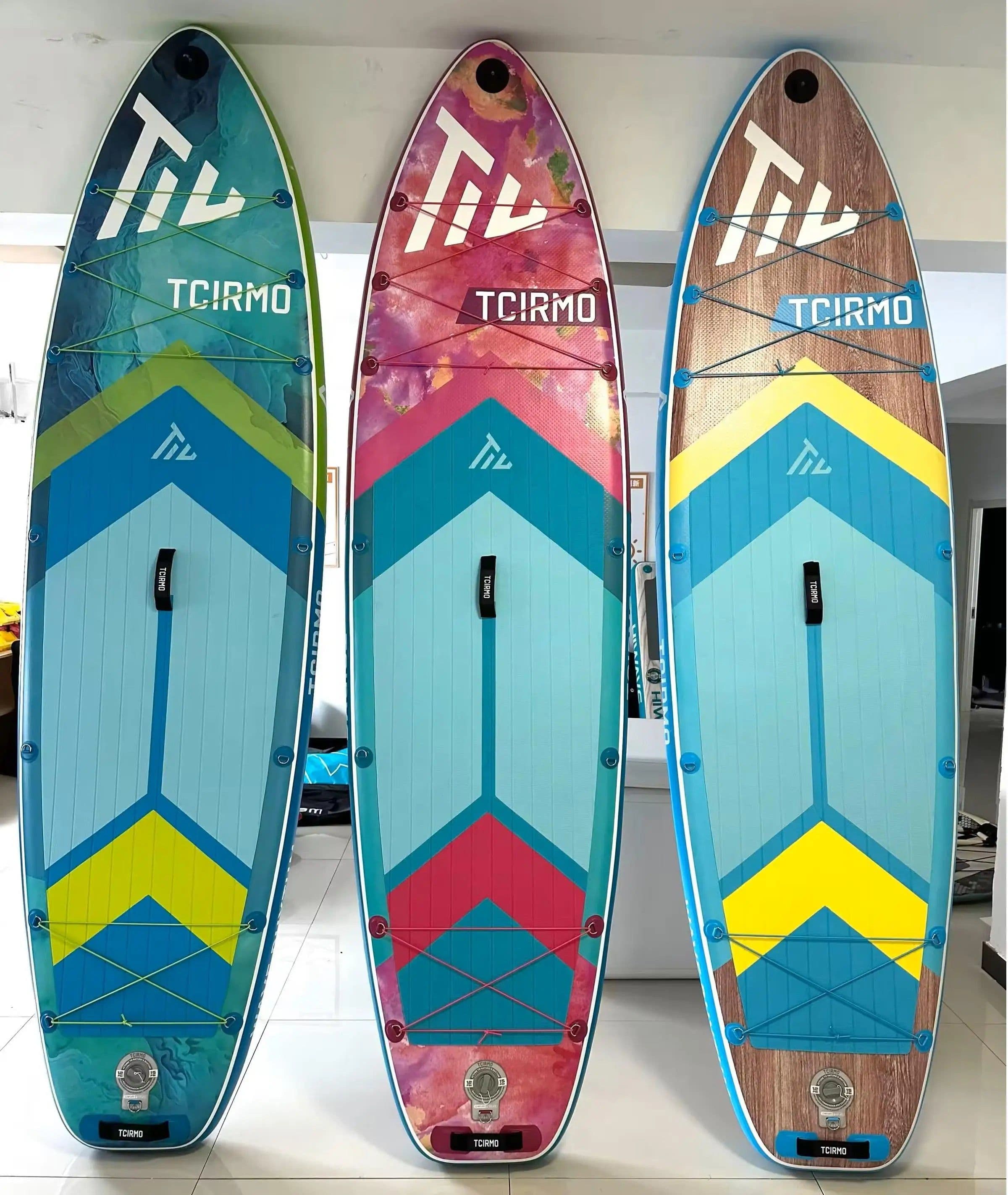 image-P.F. Inflatable SUP Board 10'6" x 33" Wood Grain