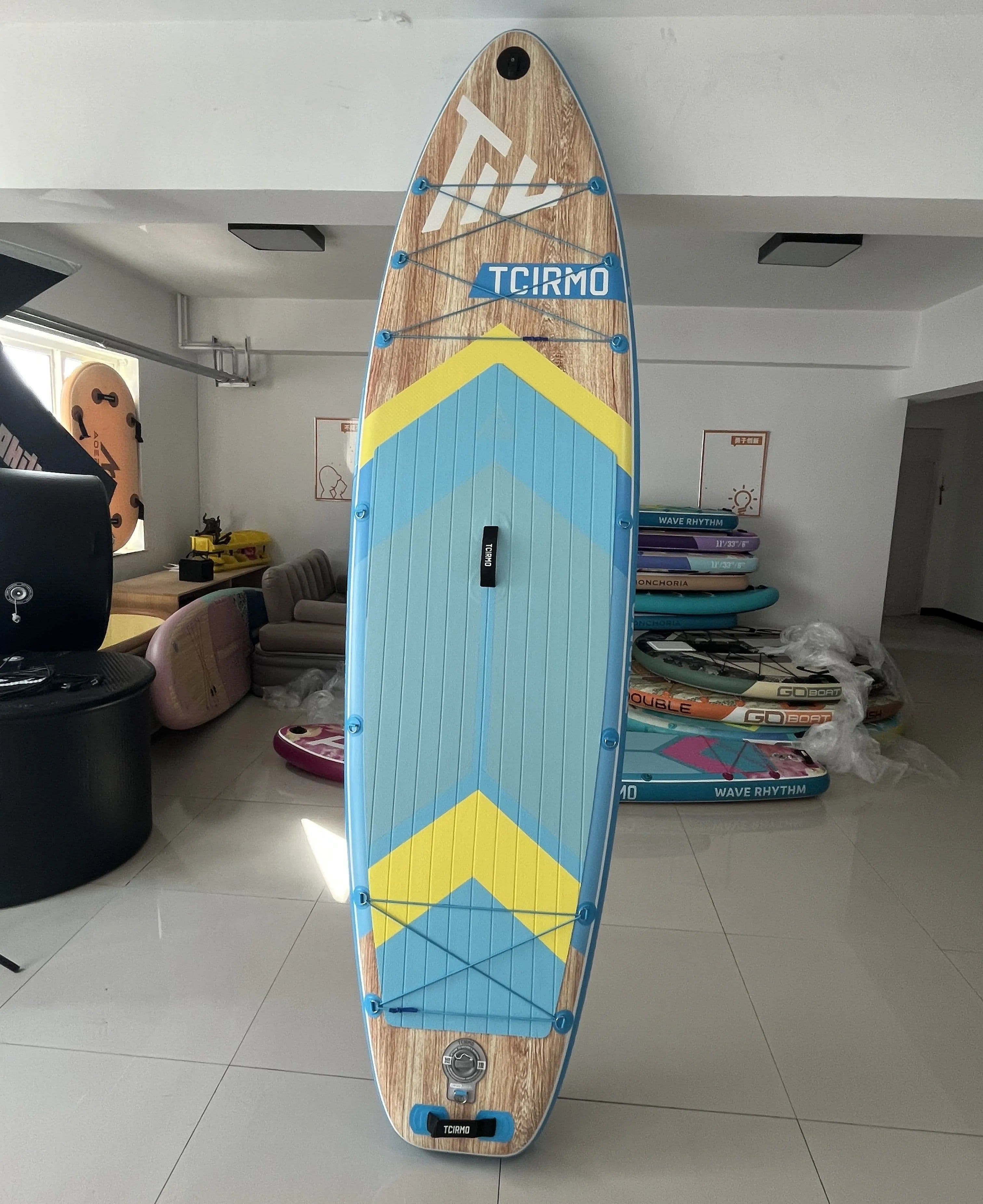 image-P.F. Inflatable SUP Board 10'6" x 33" Wood Grain