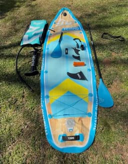 image-P.F. Inflatable SUP Board 10'6" x 33" Wood Grain