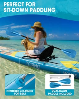 image-P.F. Inflatable SUP Board 10'6" x 33" Wood Grain