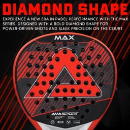 image-AMA SPORT P101 18K Carbon Fiber Padel Racket