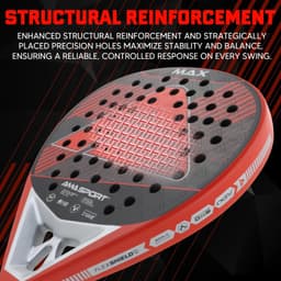 image-AMA SPORT P101 18K Carbon Fiber Padel Racket