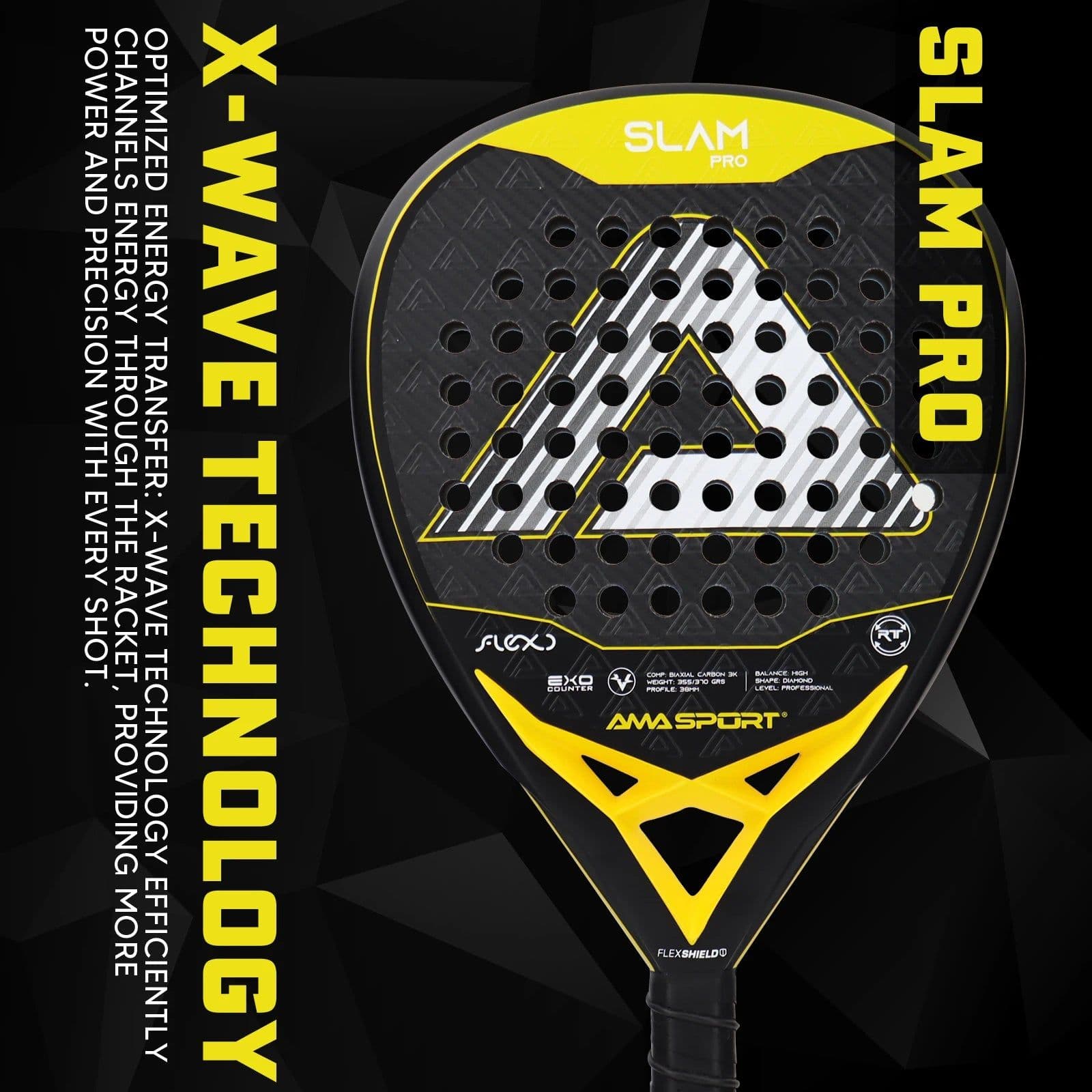 image-AMA SPORT P99 3K Carbon Fiber Padel Racket