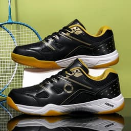 image-Men's Mesh Tennis Badminton Sneakers EVA Non-slip