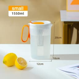 image-KANGXINGDA 1550ml PP Pitcher with Fruit Tea Infuser