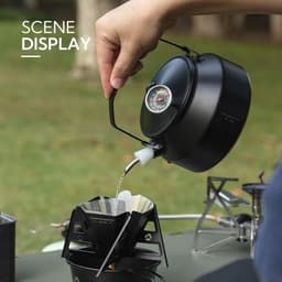 image-Campingmoon Stainless Steel Camping Kettle 1L