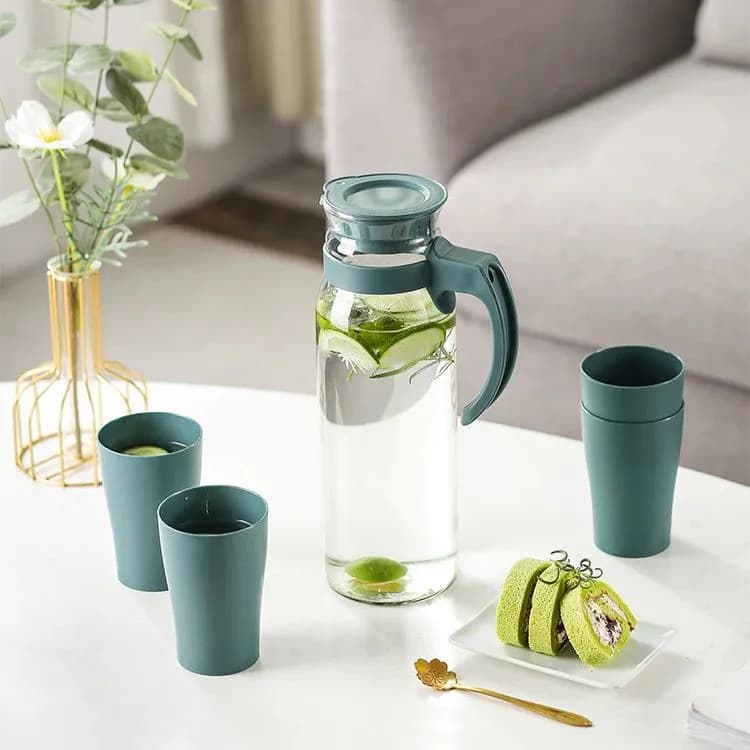 image-Kangxingda Glass Water Pitcher 1100ml SH3131