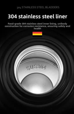 image-4L Stainless Steel Vacuum Thermos Flask, 48H Heat Retention