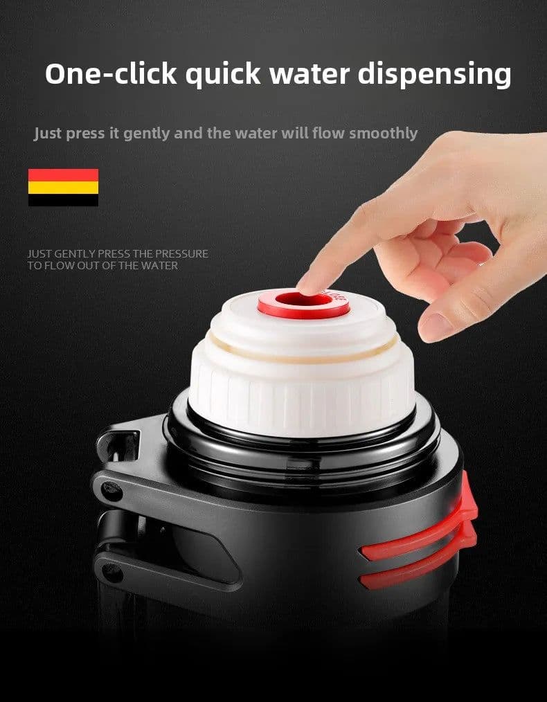 image-4L Stainless Steel Vacuum Thermos Flask, 48H Heat Retention