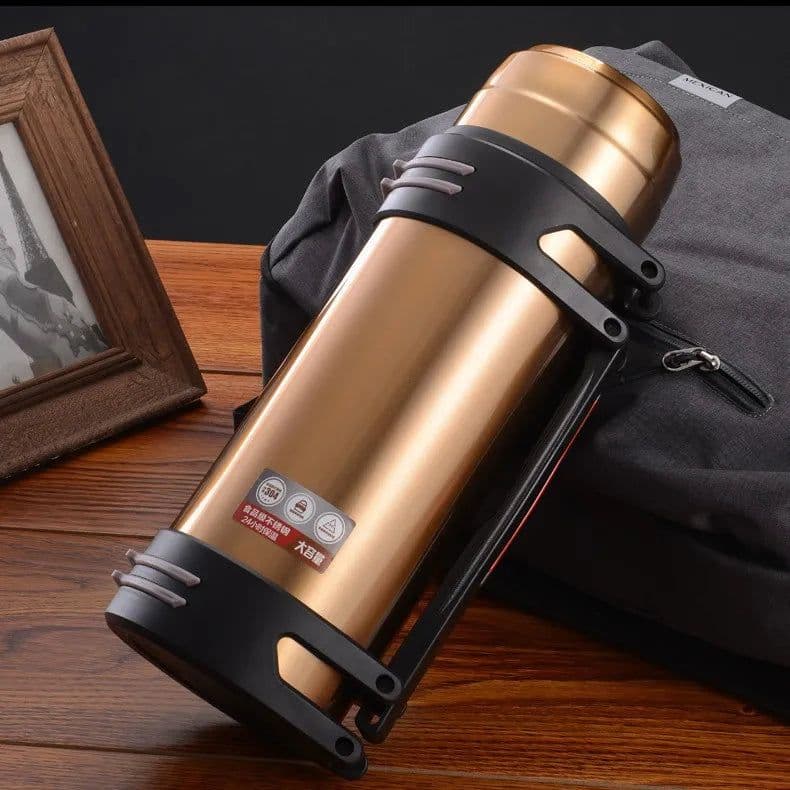 image-4L Stainless Steel Vacuum Thermos Flask, 48H Heat Retention