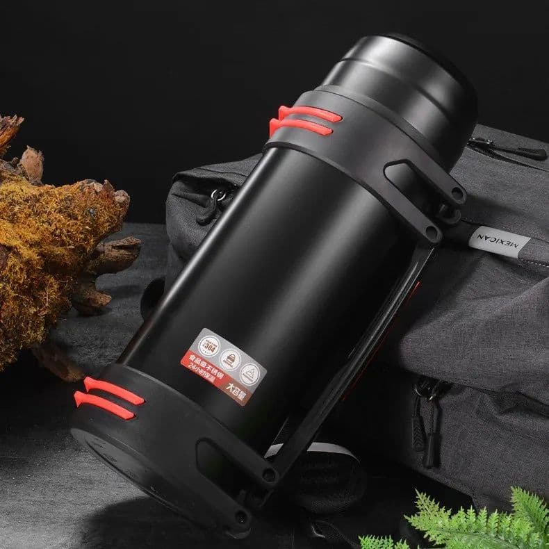 image-4L Stainless Steel Vacuum Thermos Flask, 48H Heat Retention