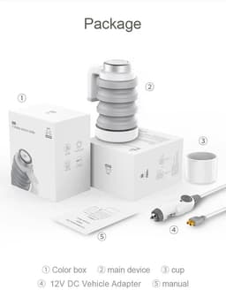 image-Portable Foldable Electric Kettle 12V DC GFS-Mi-DC