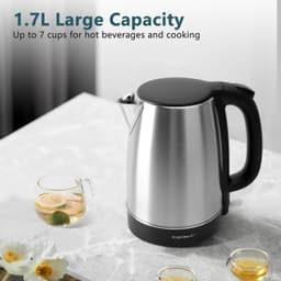 image-Aigostar Stainless Steel Portable Kettle 1.7L 2200W