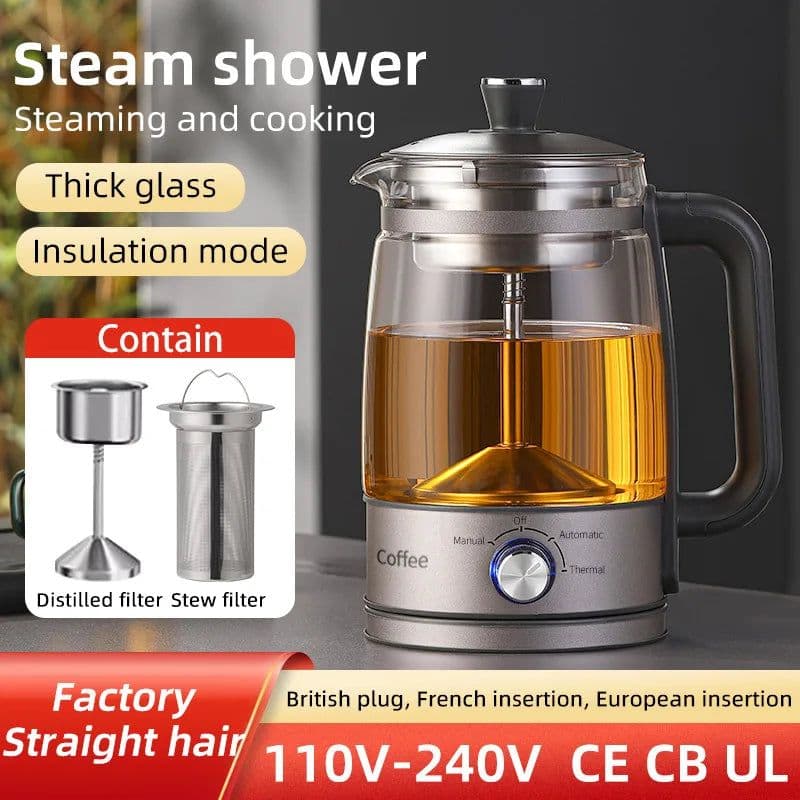 image-1.3L High Borosilicate Glass Electric Kettle K011