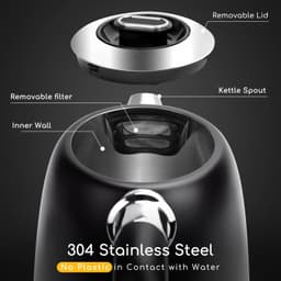 image-Aigostar 1.7L Electric Kettle 2200W Stainless Steel