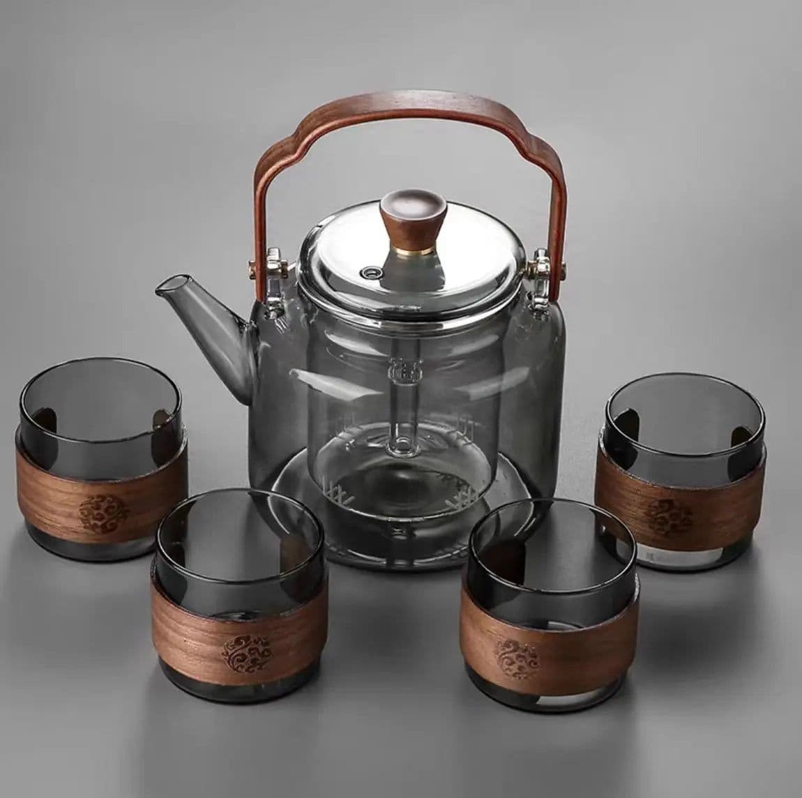 image-Glass Teapot High-Temperature Resistant Large Capacity