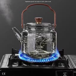 image-Glass Teapot High-Temperature Resistant Large Capacity