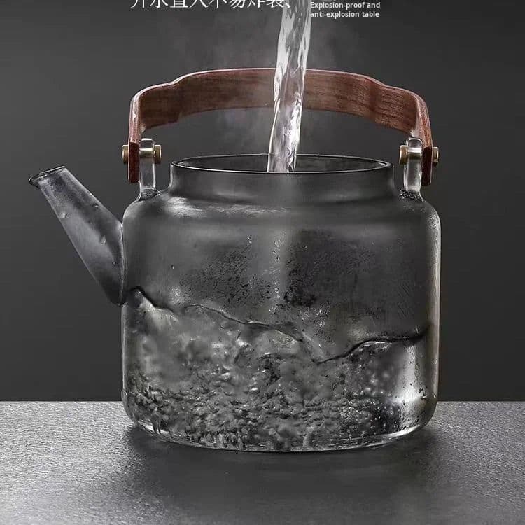 image-Glass Teapot High-Temperature Resistant Large Capacity
