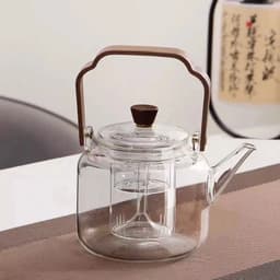 image-Glass Teapot High-Temperature Resistant Large Capacity