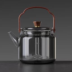 image-Glass Teapot High-Temperature Resistant Large Capacity
