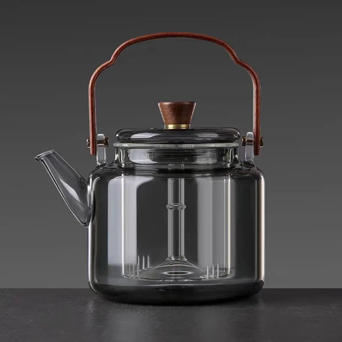image-Glass Teapot High-Temperature Resistant Large Capacity