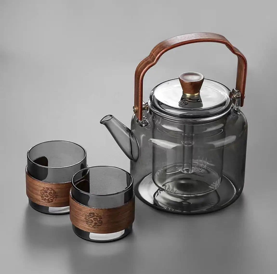 image-Glass Teapot High-Temperature Resistant Large Capacity