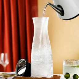 image-Hxglass 1.1L Heat-Proof Glass Kettle with Lid HLZ5218