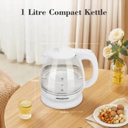 image-Aigostar Cordless Kettle Stainless Steel 1L 2200W