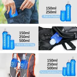 image-250ml TPU Collapsible Soft Flask Water Bottle