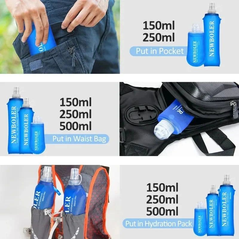 image-250ml TPU Collapsible Soft Flask Water Bottle