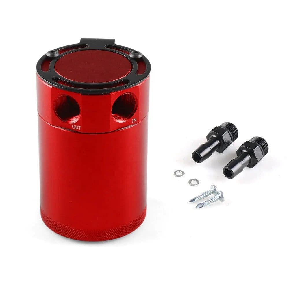 image-Universal Oil Catch Can 500ml Aluminum Baffled 2-Port