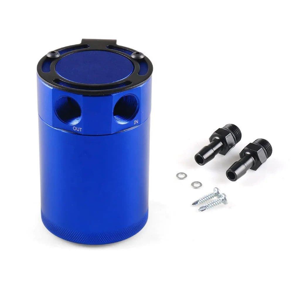 image-Universal Oil Catch Can 500ml Aluminum Baffled 2-Port