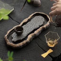 image-MINGSHUO Retro Stoneware Tea Set with Kettle