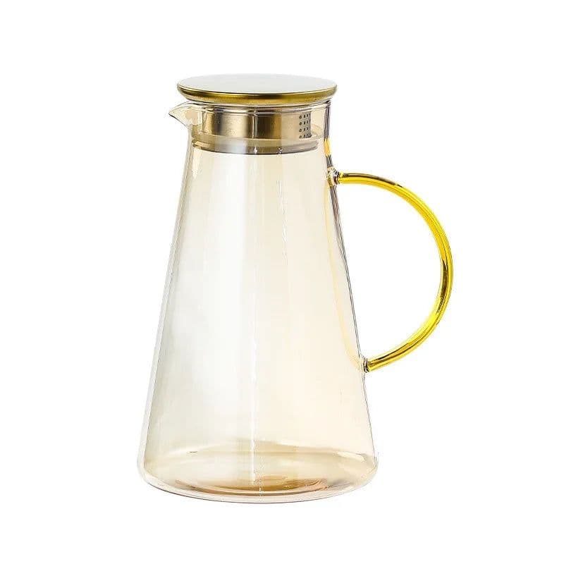 image-Hxglass Amber Glass Water Jug 1.9L Borosilicate